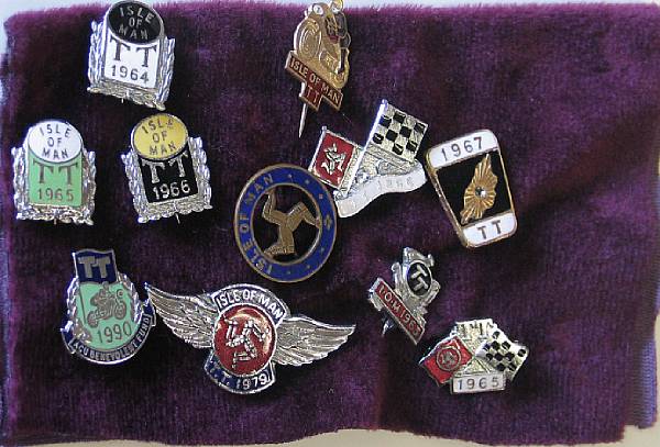 Appraisal: Ten 'Isle of Man' TT enamel lapel badges various types