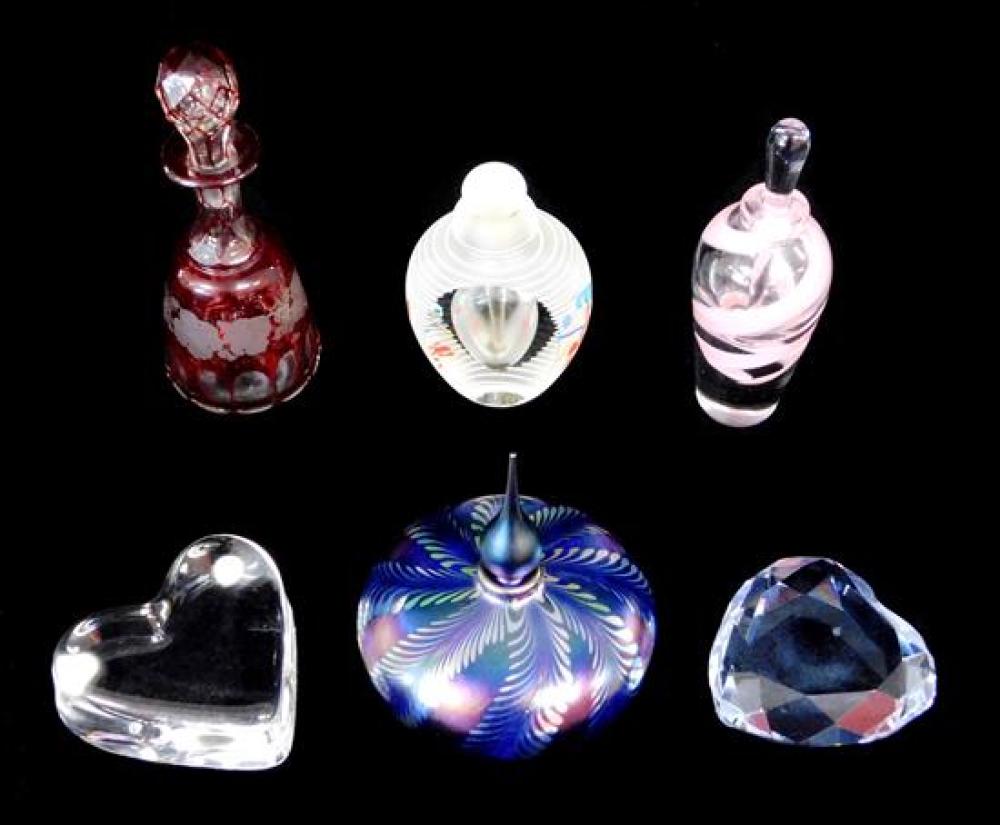 Appraisal: GLASS Baccarat Reed Barton signed art glass etc six pieces