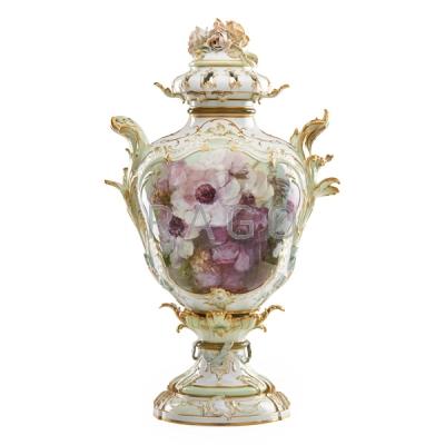 Appraisal: KPM PORCELAIN COVERED URN Condition Report