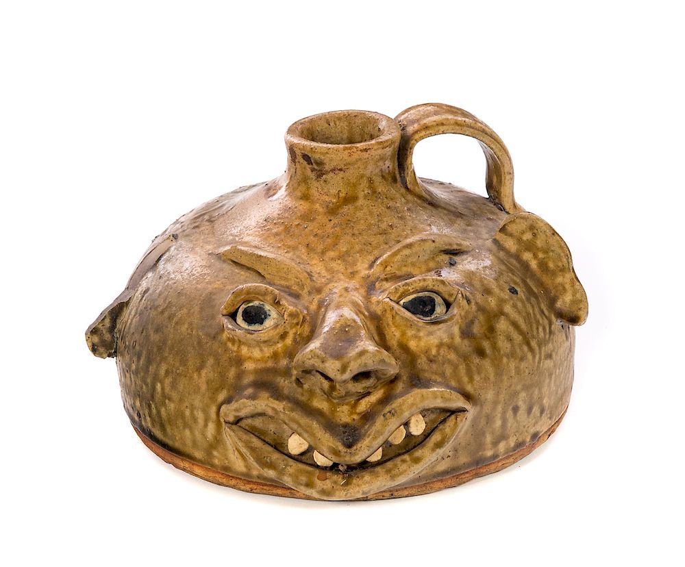 Appraisal: Grotesque Face Jug Wilford Dean Measures tall wide Good original