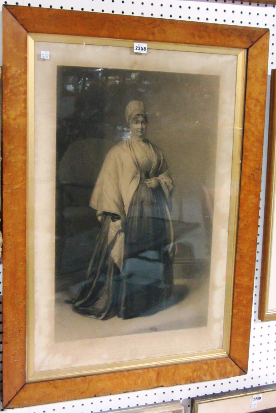 Appraisal: After George Richmond Mrs Elizabeth Fry stipple engraving in a