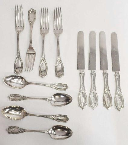 Appraisal: lot of American coin silver flatware John Polhamus active c