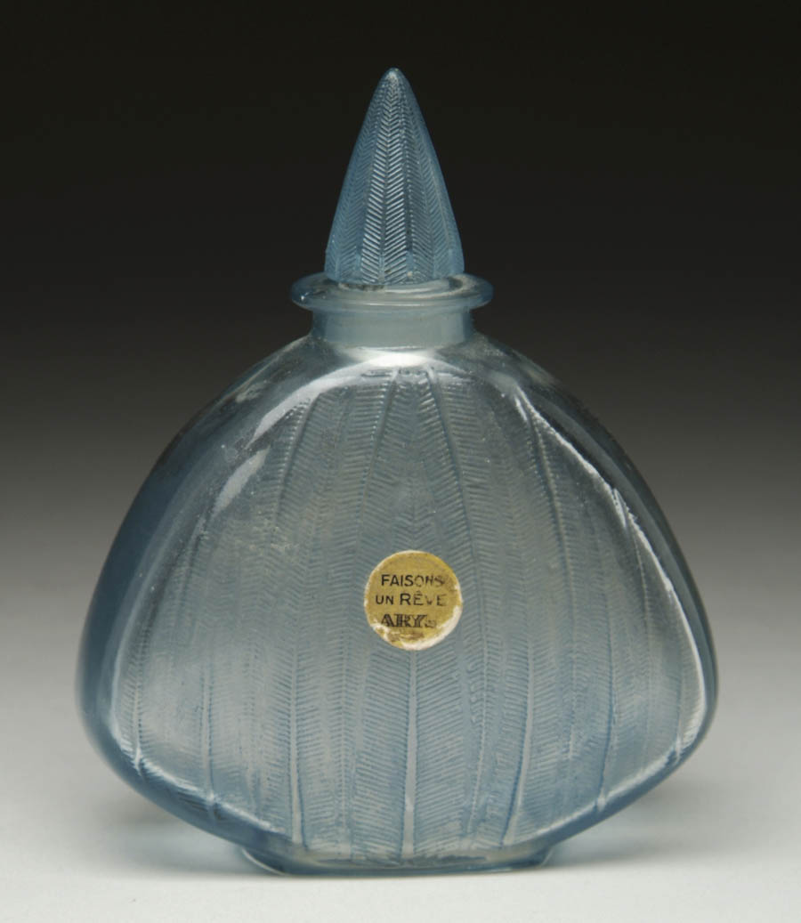 Appraisal: LALIQUE ARYS SCENT BOTTLE Very pretty Lalique scent bottle has