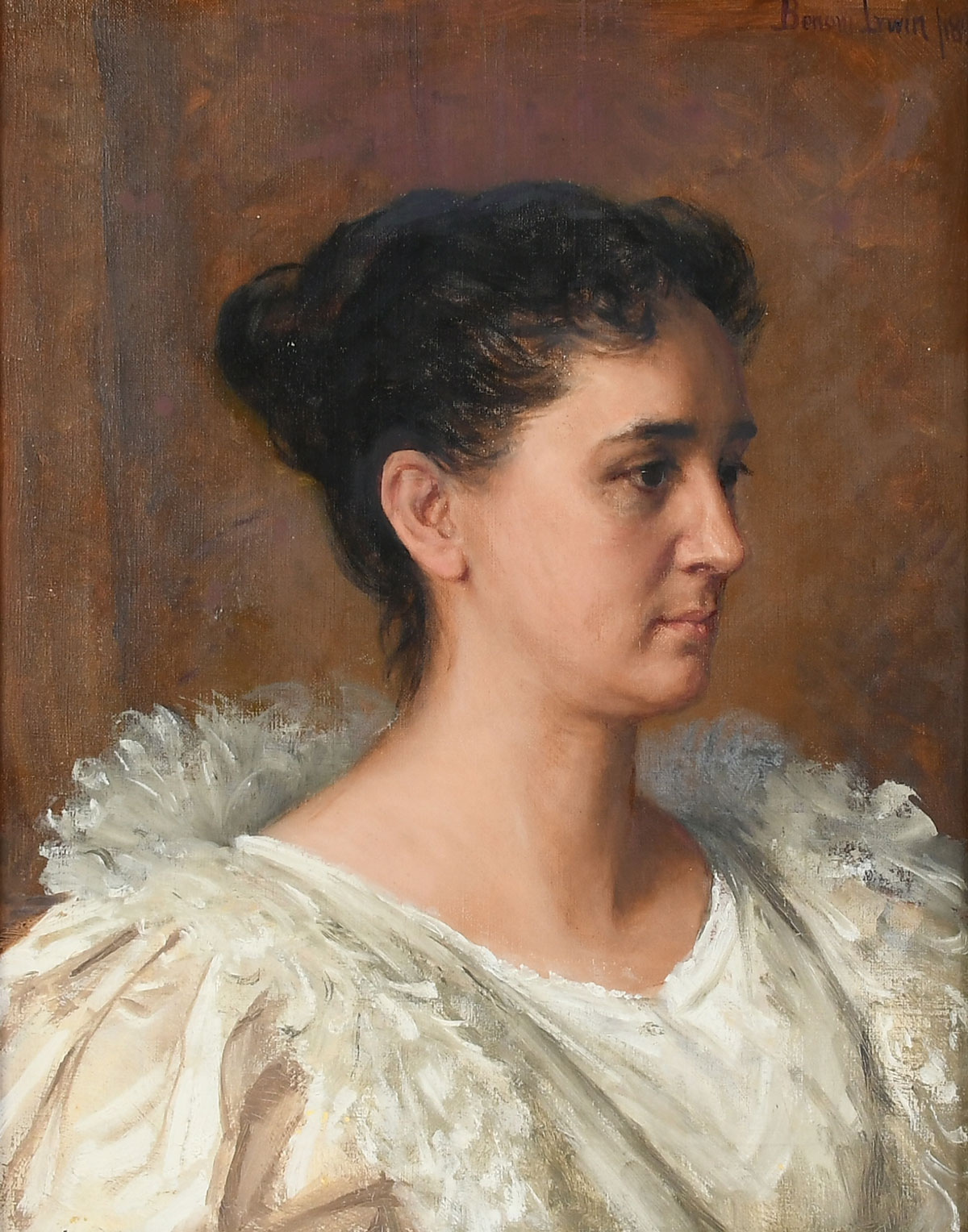 Appraisal: IRWIN Benoni Canadian - Portrait of Mrs John B Stetson