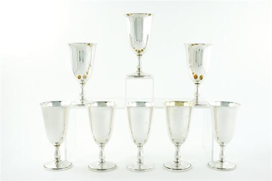 Appraisal: Reed Barton sterling goblet set dated - pattern number with