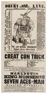 Appraisal: Matthews Charles The Great Gun Trick London Pictorial playbill bears