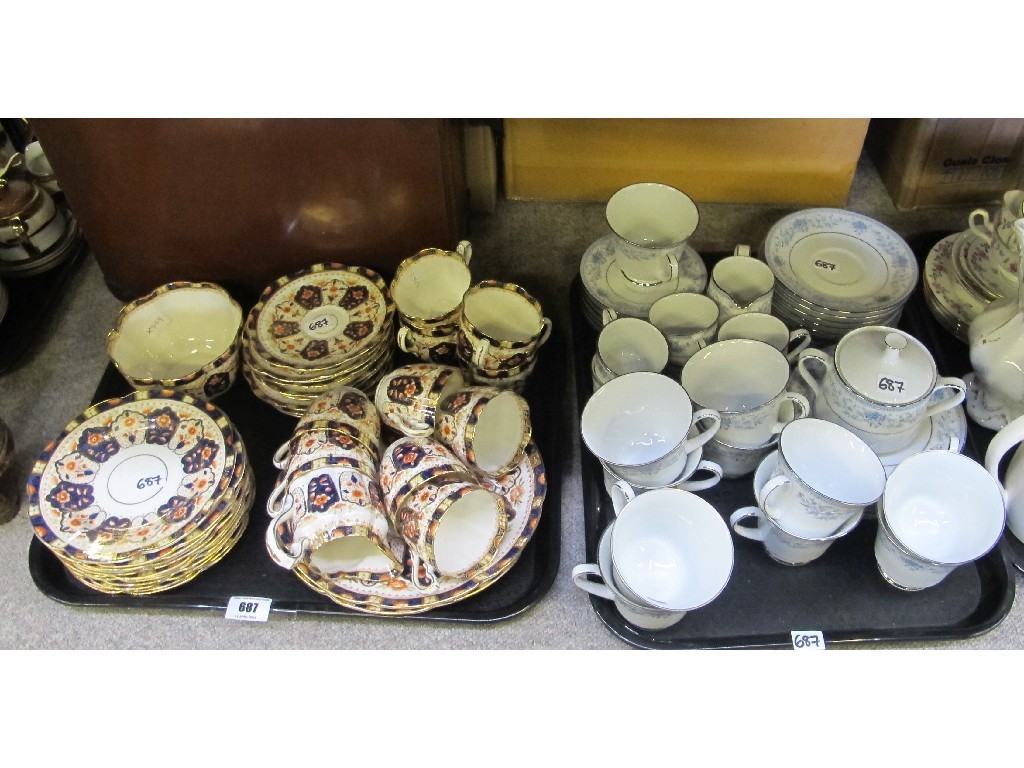 Appraisal: Court china teaset and a Noritake 'Blue Hill' pattern teaset