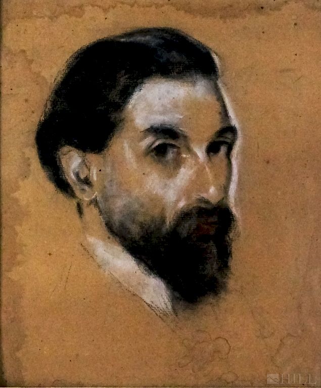 Appraisal: Edmund Pick Morino - Self Portrait Pastel Edmund Pick-Morino attributed