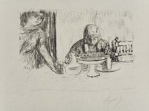 Appraisal: PIERRE BONNARD La coupe et le compotier Lithograph printed in