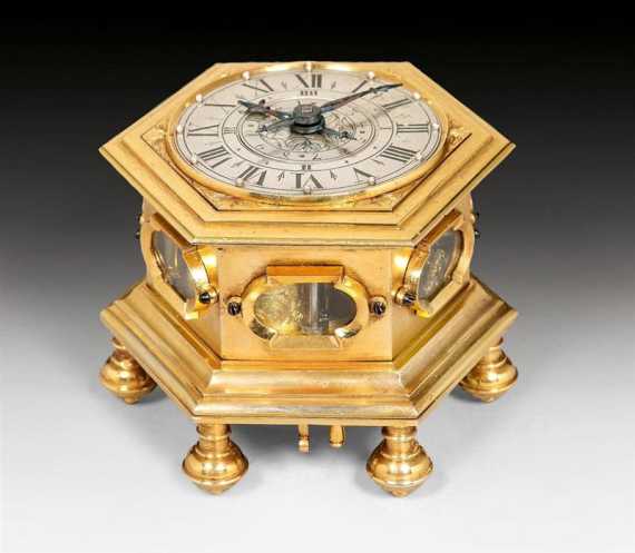 Appraisal: TABLE CLOCK Baroque the movement signed and numbered GRAUPNER AUGSPURG