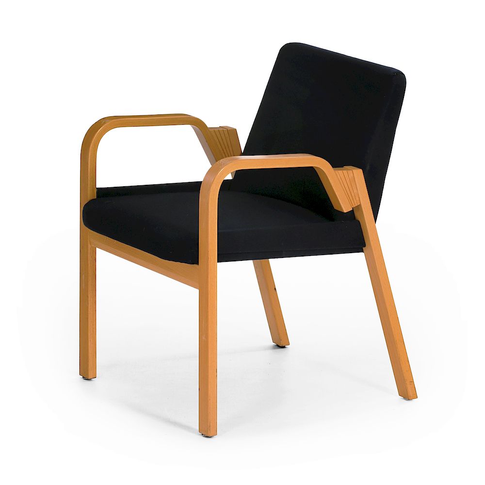 Appraisal: Alvar Aalto A rare armchair model solely designed to Alvar