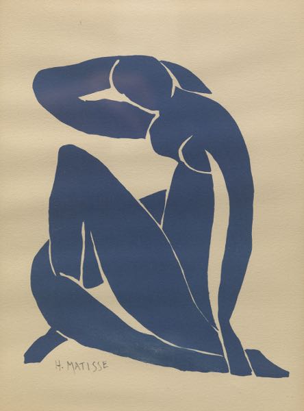 Appraisal: HENRI MATISSE FRENCH - x sight size Danseuse Bleue from