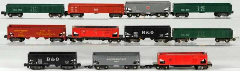 Appraisal: Lot of American Flyer S-Gauge Freight Cars American Various conditions