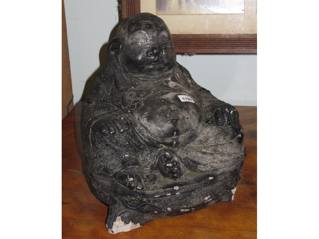 Appraisal: Garden stoneware Buddha figure