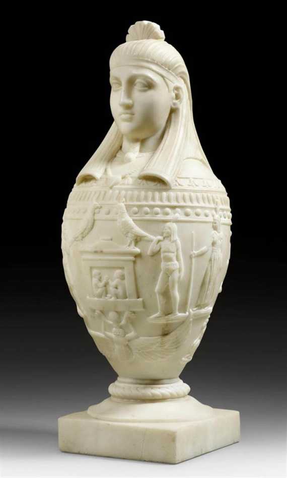 Appraisal: MARBLE SCULPTURE Empire France th century White marble H cm