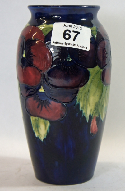 Appraisal: Moorcroft Vase decorated in the Pansy design height cm