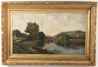 Appraisal: EDMUND DARCH LEWIS AMERICAN OIL ON CANVAS LANDSCAPE IMPORTANT AMERICAN