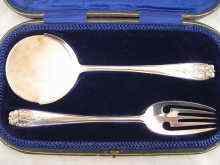 Appraisal: A pair of silver pastry servers George Jackson and David