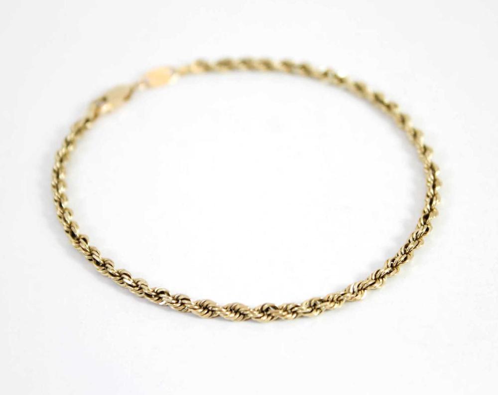 Appraisal: MICHAEL ANTHONY FOURTEEN KARAT GOLD CHAIN BRACELET k yellow gold