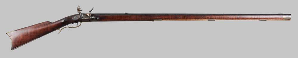 Appraisal: North Carolina Flintlock Rifle - in octagonal barrel marked clearly