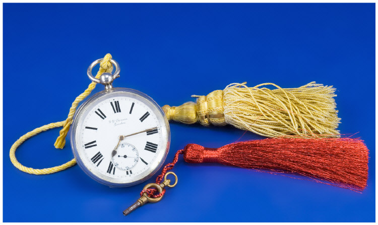 Appraisal: Late Nineteenth Century J W Benson Silver Pocket Watch silver