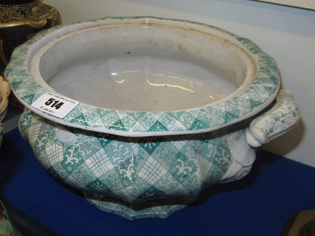 Appraisal: Victorian ironstone jardiniere