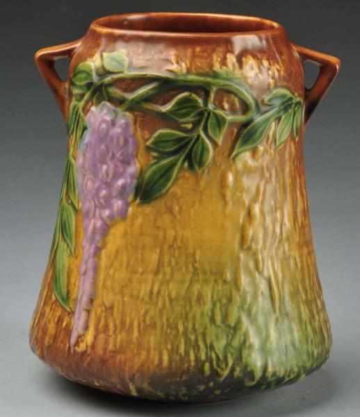 Appraisal: Roseville Wisteria Vase Description The elephant foot shape - Great