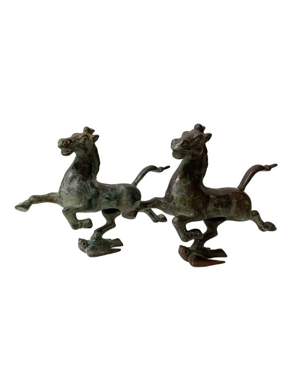 Appraisal: Horse Sculptures Horse Sculptures Bronze Measurements High Inches Wide Inches