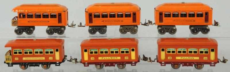 Appraisal: Lot of Lionel O-Gauge Passenger Train Cars American Pre-war Includes