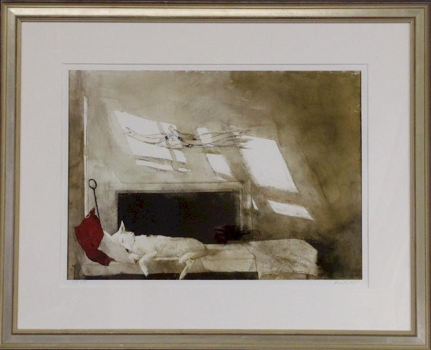 Appraisal: Andrew Wyeth Hand Signed Print Southern Comfort Andrew Wyeth American