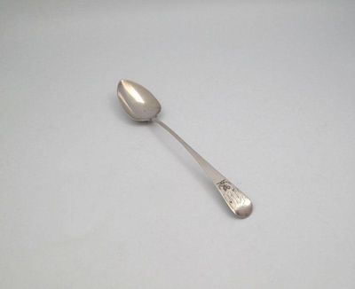 Appraisal: A George III silver Old English pattern basting spoon by