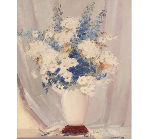 Appraisal: Leota Williams Loop Indiana - large floral still life oil