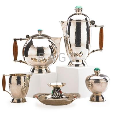 Appraisal: RUDOLF FELDMANN BIELEFELD Bauhaus coffee tea set Condition Report