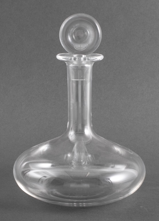 Appraisal: BACCARAT CRYSTAL OENOLOGY DECANTER Baccarat crystal Oenology wine decanter with