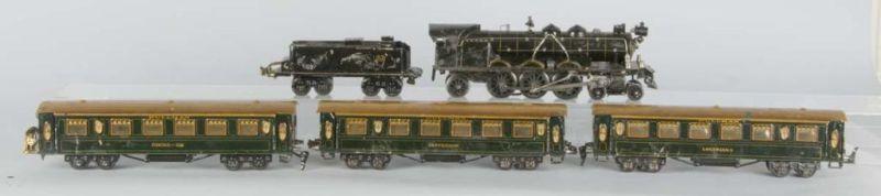 Appraisal: German Marklin O-Gauge PLM Passenger Train Set Description Includes PLM