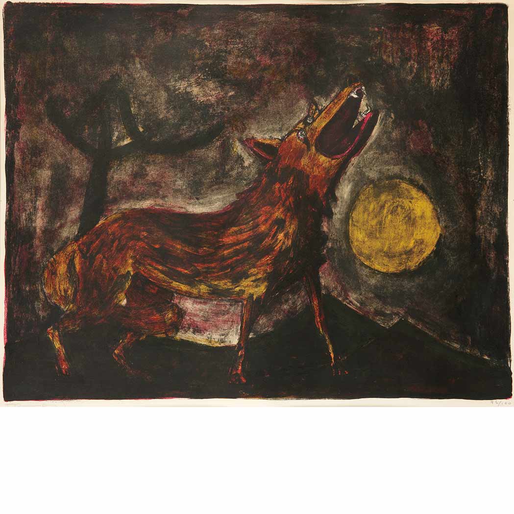 Appraisal: Rufino Tamayo - COYOTE PEREDA Color lithograph signed in pencil