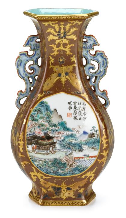 Appraisal: Chinese famille rose porcelain vaserepublic period