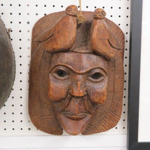 Appraisal: African Tribal Carved Wooden Mask x