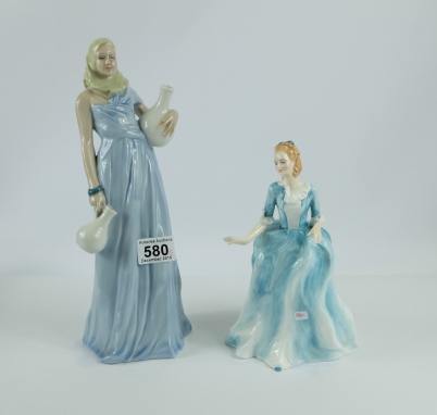 Appraisal: Royal Doulton Reflections figure Winter Maiden HN and Yvonne HN