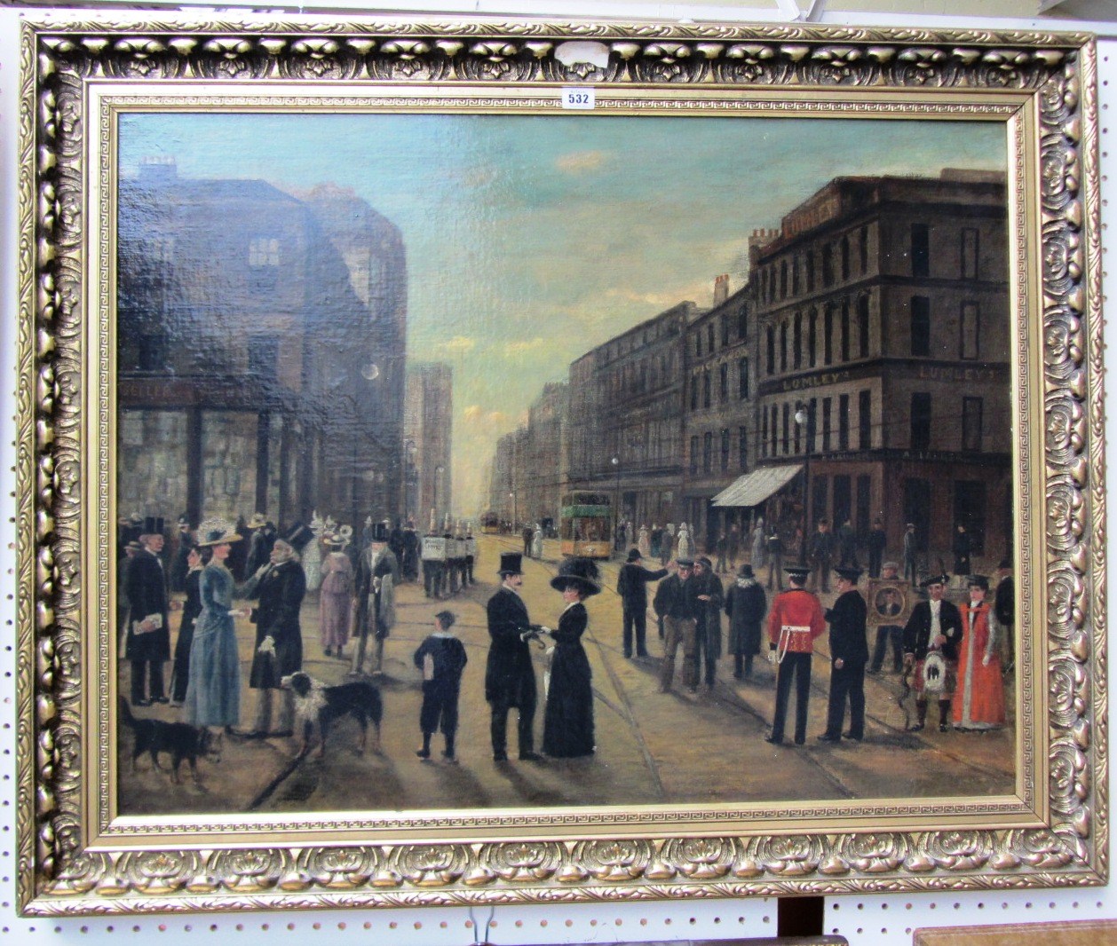 Appraisal: Scottish School early th century Sauchiehall Street Glasgow oil on