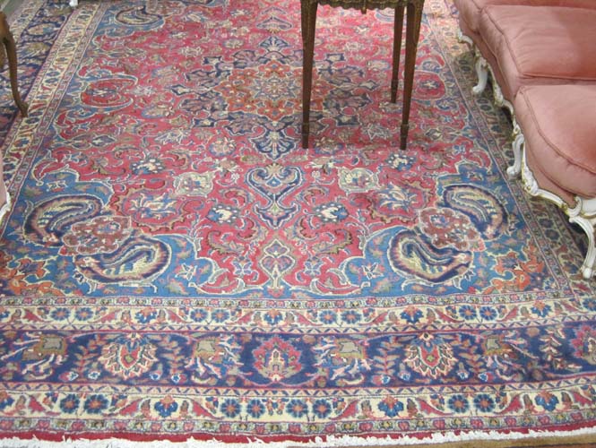 Appraisal: PERSIAN MASHAD CARPET Razavi Khorasan Province northeastern Iran floral and