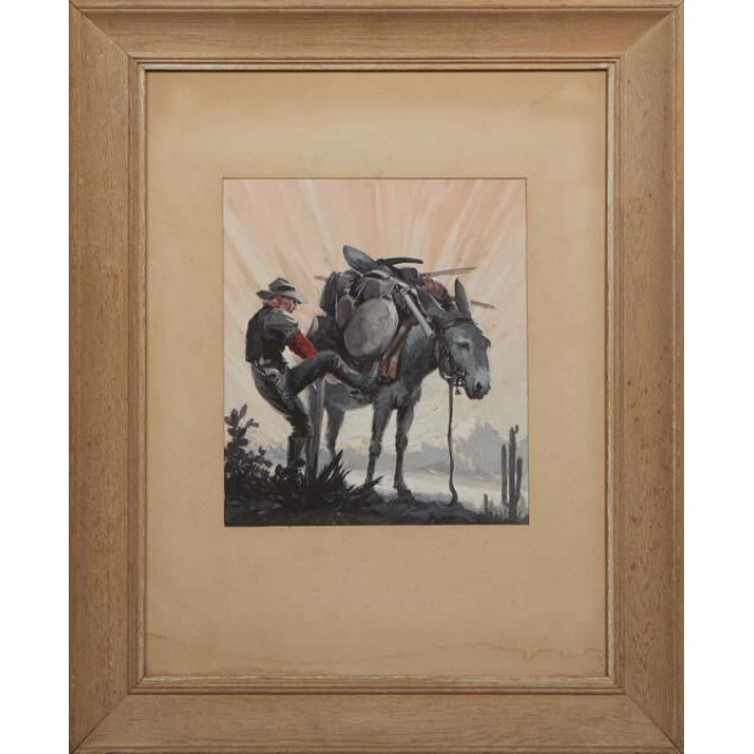 Appraisal: Louis Valentine Bonhajo American - Pack Mule late th early