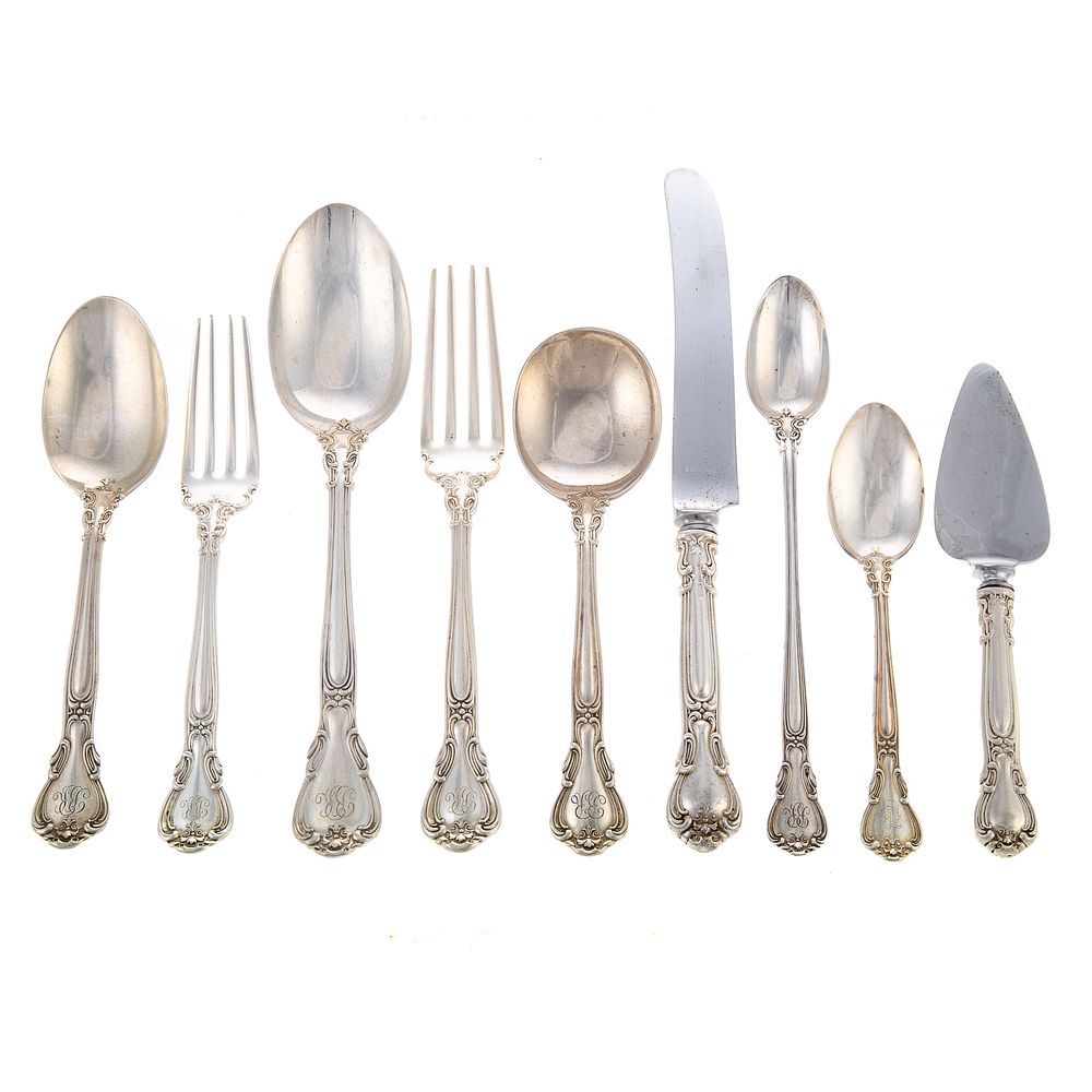 Appraisal: Gorham Sterling Chantilly Flatware Service Including twelve dinner knives twelve