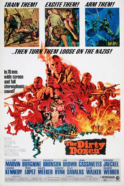 Appraisal: The Dirty Dozen MGM one-sheet condition A x in