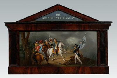 Appraisal: Painting Napoleonic battle scene Battle of Wagram Napoleon leading his