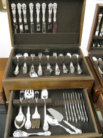 Appraisal: Reed Barton Burgundy Sterling Silver Flatware service for with lots