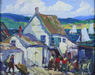 Appraisal: Painting George Pearse Ennis George Pearse Ennis American - Working