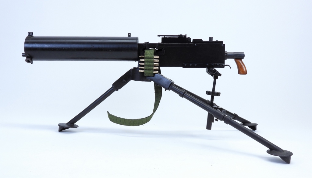 Appraisal: INERT MINIATURE BROWNING MODEL MACHINE GUN Miniature non-firing steel replica