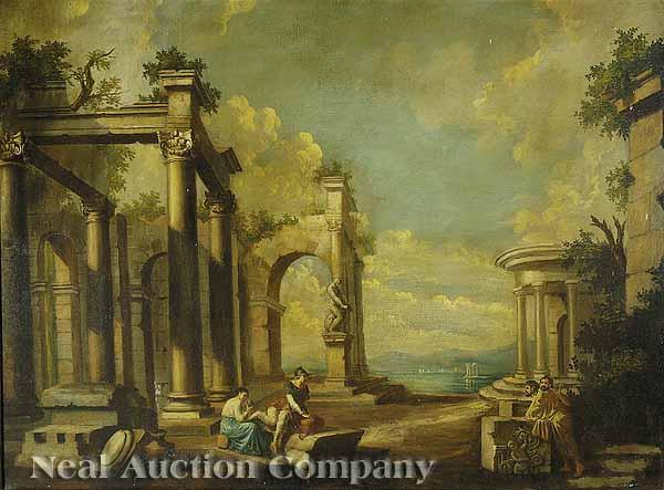 Appraisal: Continental School early th c A Landscape Fantasy of an