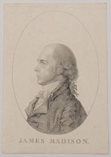 Appraisal: Rare James Madison Engraving Rare engraved portrait of America's fourth